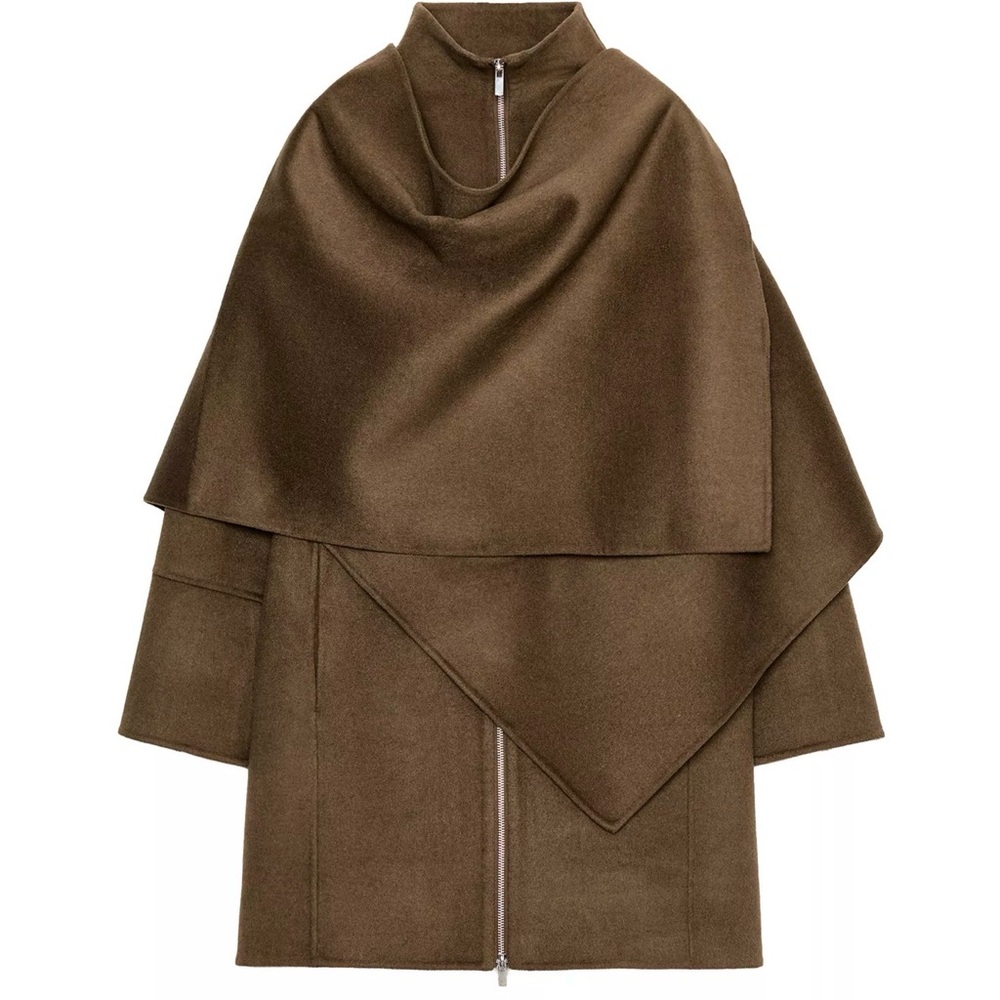 ZW COLLECTION WOOL BLEND CAPE COAT M NWT NO SCARF CAME WHEN I ORDERED